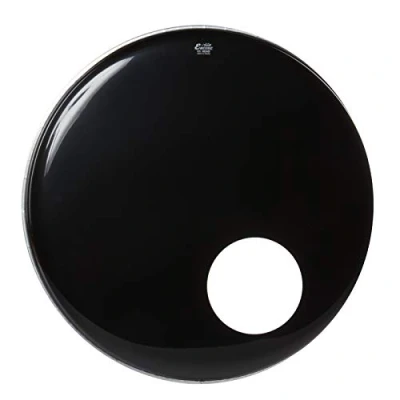 Abbildung von Remo Schlagzeugfell ENCORE Ambassador Ebony Bassdrum with soundhole 22&quot; EN 1022 ES