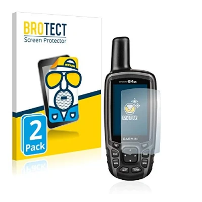 Abbildung von BROTECT Entspiegelungs Schutzfolie für Garmin GPSMAP 64st (2 Stück) Matte Displayschutz Folie, Anti Reflex, Fingerprint