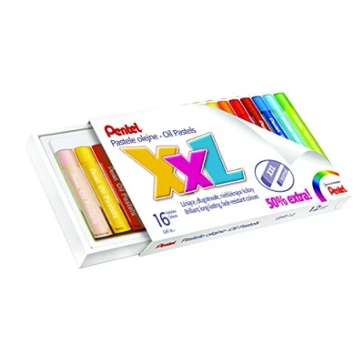 Abbildung von Pentel GHT Pastell Öl, 16 Farben