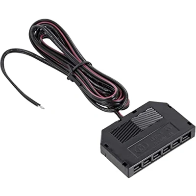 Abbildung von 12V Mini Amp, 2m Kabel 6 Fach Verteiler, Verbindungskabel Anschlusskabel