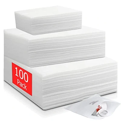 Abbildung von Schaumfolie Verpackungsmaterial Schaumstoff Beutel Kissenschaumbeutel 100Stk Schaumstoffverpackung Umzugspapier Umzugsverpackung für Glas Möbel Porzellan und Geschirr (30x30cm 30x20cm 20x20cm)