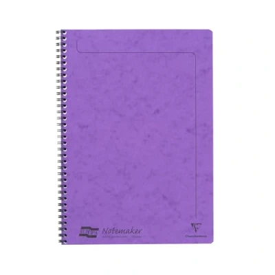 Abbildung von Calligraphe 4864Z Notizheft mit Spiralbindung Europa Notemakers 60 Blatt mikroperforiert 21x29,7 cm 90g liniert, 1 Stück, Lila