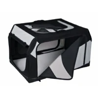 Abbildung von Trixie TRANSPORTKASTEN VARIO 99cm SCHWARZ/GRAU NYLON