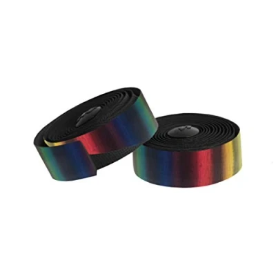 Abbildung von Massi Dual Wave Lenkerband, Schwarz, Regenbogen, 4 m CADA Cinta