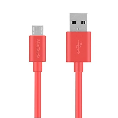 Abbildung von MaGeek® 1.8m Extra Langes Premium Micro USB Kabel Schnell Aufladen Synchronisationen und Ladekabel für Android, Samsung, HTC, Motorola, Nokia, LG, HP, Sony,und mehr (Rosa)