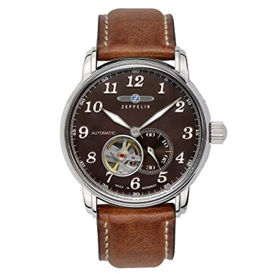 Abbildung von Zeppelin Armbanduhr LZ127 GRAF OPEN Heart 7666 Chronograph, Herren, Größe: One Size, Schwarz