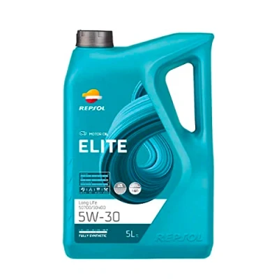 Abbildung von Repsol Elite Long Life 5W 30 5l Motoröl RPP0057IFB VOLKSWAGEN: Passat B7 Variant, Golf 6 AUDI: A4 B6 Limousine, SEAT: Leon ST Kasten / Kombi