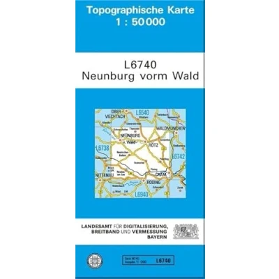 Abbildung von TK50 L6740 Neunburg vorm Wald: Topographische Karte 1:50000 (TK50 Bayern)