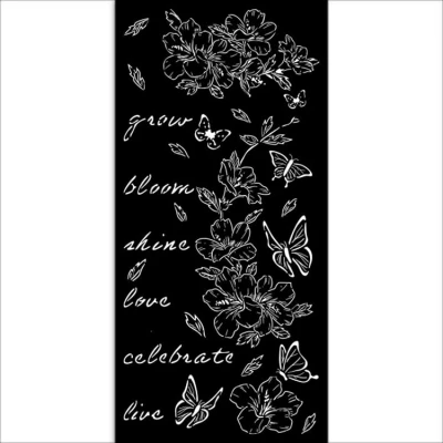 Abbildung von Stamperia Thick Stencils for Scrapbooking, Albums, Card Making, Bullet Journals, and More, Flowers Butterfly, Flexible Material, Easy to Clean, Perfect Crafts Gifting (Secret Diary)