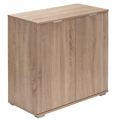Abbildung von Casaria Kommode Alba DB111, mit 2 Türen 71x74x35cm höhenverstellbarer Einlegeboden Holz
