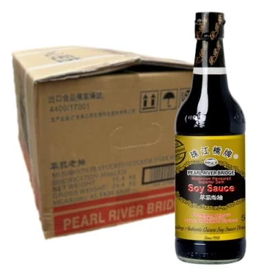 Abbildung von PEARL RIVER BRIDGE Dunkle Pilz Sojasauce Multipack (24 X 500 ML)