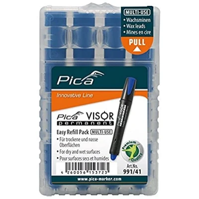 Abbildung von Ersatzminen Set Pica VISOR blau / 4 Minen