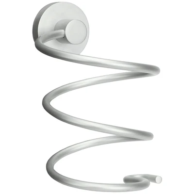 Abbildung von Kleine Wolke Haartrocknerhalter &quot;Apollo&quot;, Aluminium, zum Kleben oder Bohren
