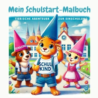 Abbildung von Mein Schulstart Malbuch: Tierische Abenteuer zur Einschulung. Das ideale Geschenk zum Schulstart!