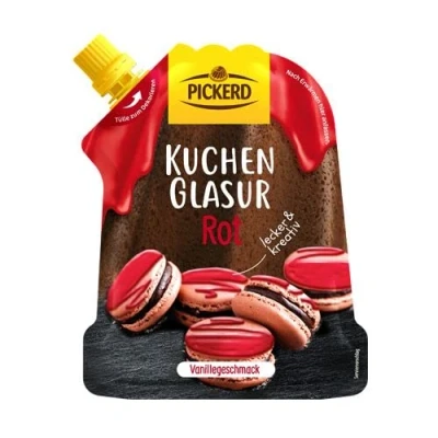 Abbildung von Pickerd Kuchenglasur Rot Vanillegeschmack 125g