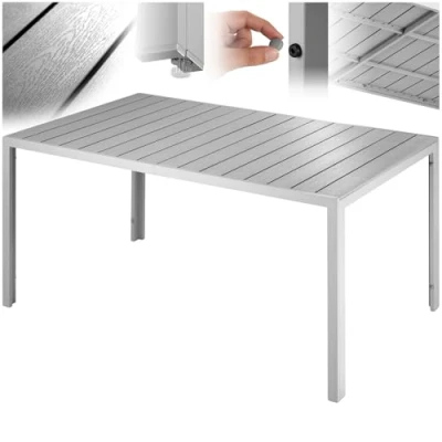 Abbildung von tectake Gartentisch Bianca (1 St., 1 tlg), robuste Oberfläche