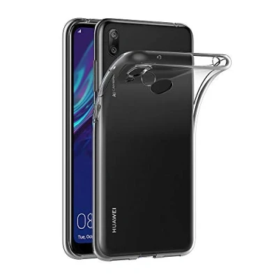 Abbildung von AICEK Hülle Compatible für Huawei Y7 2019 Transparent Silikon Schutzhülle Case Clear Durchsichtige TPU Bumper Handyhülle (6,26 Zoll)