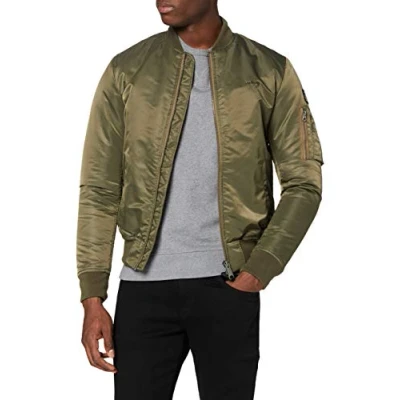 Abbildung von Schott Airforcers Bomberjacke, Herren, Größe: Large, Army kaki