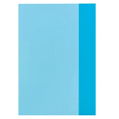 Abbildung von 25 x Herlitz Heftumschlag A4 PP transparent blau