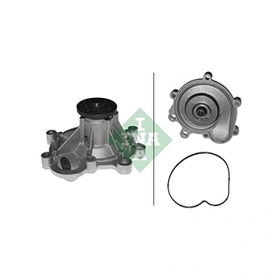 Abbildung von INA 538 0222 10 Wasserpumpe mit Dichtung für Keilrippenriementrieb MERCEDES BENZ: E Klasse Limousine, C T modell, Limousine