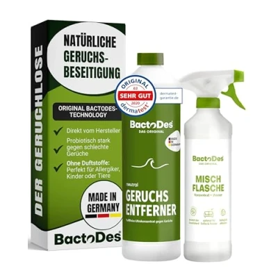 Abbildung von BactoDes Neutral Geruchsneutralisierer, Geruchsentferner, Geruchskiller Reiniger, Urin, Katzenurin, 1 Liter Spray