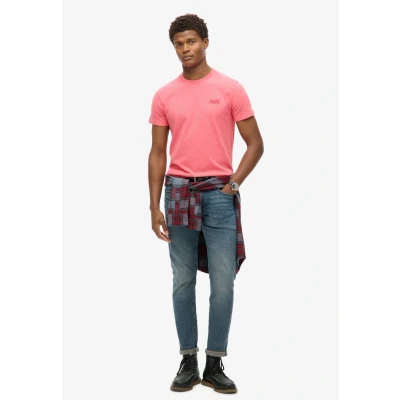 Abbildung von Superdry Herren Camiseta Lisa Unterhemd, Rosa (Punch Pink Marl), M