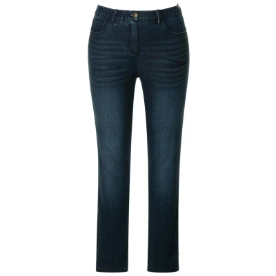 Abbildung von Ulla Popken Grosse GRÖSSEN SARAH, 5POCKET, HIG Jeans Slim Fit, Damen, Größe: 48, Blue denim
