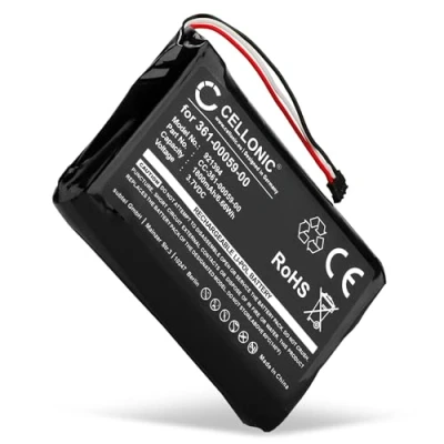 Abbildung von CELLONIC® GPS Ersatz Akku 361 00059 00 Ersatzakku für Garmin Zumo 390, 350, 340 (010 01043 01, 020 00218 05) Navigationsgerät 1800mAh Navi Batterie