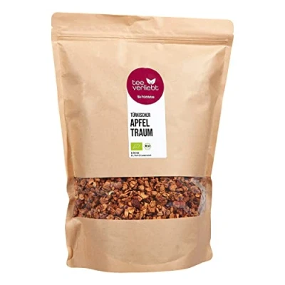 Abbildung von teeverliebt Türkischer Apfeltraum Bio 1000 g I loser Tee aus feinen Apfel Stückchen kontrolliert biologischer Anbau leckerer Früchte koffeinfrei lose 1 kg