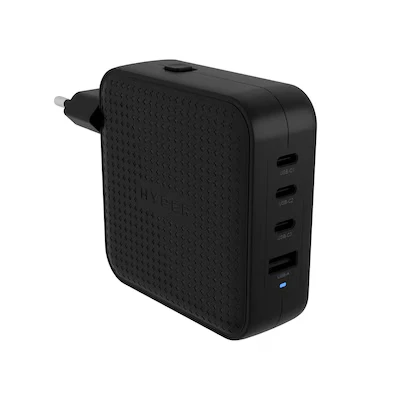 Abbildung von Hyper® HyperJuice® 100W USB C GaN Travel Charger (3C+1A) Black