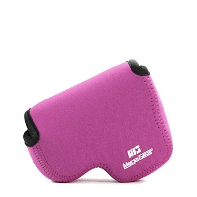 Abbildung von MegaGear Nikon Coolpix L840 Ultraleichte Kameratasche aus Neopren mit Karabiner Haken rosa