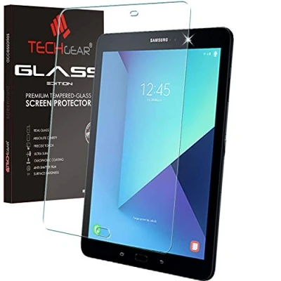 Abbildung von TECHGEAR Matt Schutzfolie kompatibel mit Samsung Galaxy Tab S3 9,7 (SM T820 Serie) MATTE Blendschutz Auflage, Original gehärtetes Glas Displayschutzfolie