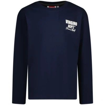 Abbildung von Vingino Boys Basic Logo Tee in Colour Dark Blue Size 16