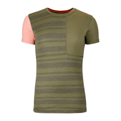 Abbildung von ORTOVOX 185 Rock’N’Wool Short Sleeve W Vielseitiges, bequemes Shortsleeve aus feiner Merinowolle für Wintertouren GRÜN Damen S
