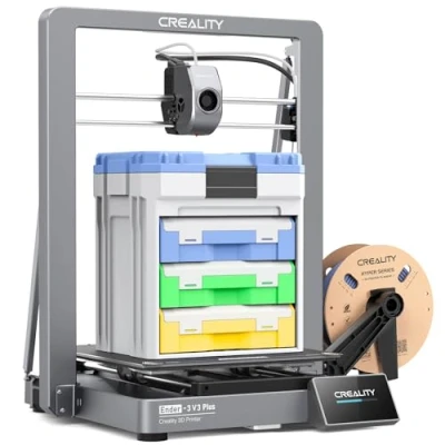 Abbildung von Creality Ender 3 V3 Plus 3D Drucker, neu in 2024, 600 mm/s, Vollmetallgehäuse, verbesserter Extruder, Schnellwechseldüse, große Druckgröße, für Anfänger, professionelle Gamer, Bildungsbranche usw