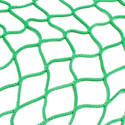 Abbildung von Wiltec Ladungssicherungsnetz 3,5x2,5m Grün Masche 4,5x4,5 cm Stärke 3 mm Polypropylen Transportnetz für Anhänger mit Randkördel Witterungsbeständig Ladung Sicherheit