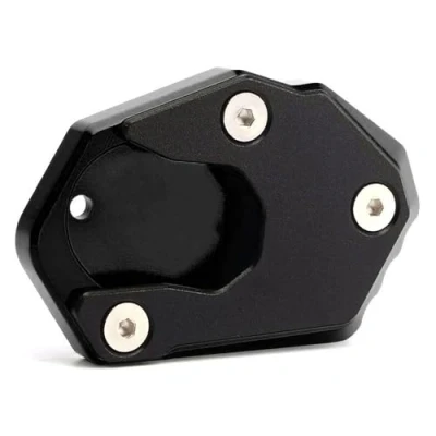 Abbildung von Kickstand Vergrößerungsplatte für Kawasaki ER 6N ER6F Z650 Z900 Z900RS Z1000 Z1000SX Motorrad Aluminium Fuß Seitenständer Verlängerung Pad (schwarz)