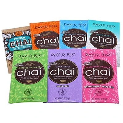 Abbildung von David Rio Chai Latte Probierpaket/Probierset 7 Sorten im Portionsbeutel 168g