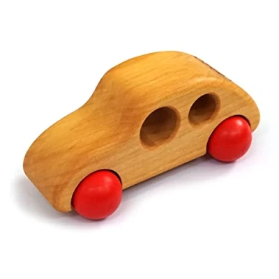 Abbildung von Audi A18 8024 Holzauto Stadthüpfer AU Auto Union Logo, braun