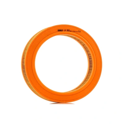 Abbildung von MAHLE ORIGINAL LX 203 Luftfilter 52,5 272,0 Filtereinsatz OPEL: Ascona C Limousine, Corsa A CC, Kadett E CC