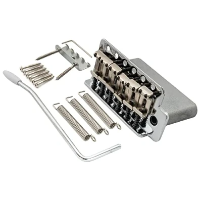 Abbildung von Wilkinson M Series 52,5mm Vintage Tremolo Assemblies 6 Punkt für Squier/Mexico Fender Strat ST Style E Gitarre, Chrom
