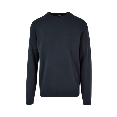 Abbildung von Urban Classics Crewneck Strickpullover, Herren, Größe: Small, Navy
