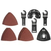 Abbildung von Multi Tool Set für Holz, Metall, Kunststoff, 17 teilig, Schleifscheibe