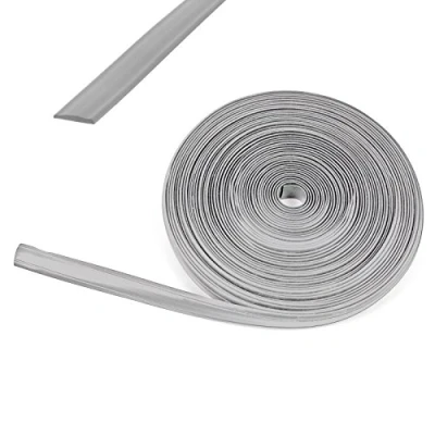 Abbildung von Wamovo Kederband 12 mm Silber Kunststoff Leistenfüller für Wohnwagen und Wohnmobil