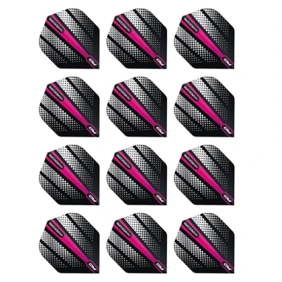 Abbildung von RED DRAGON Hardcore Radical Pink Flash Dart Flights 4 Sets Per Pack (12 in total)