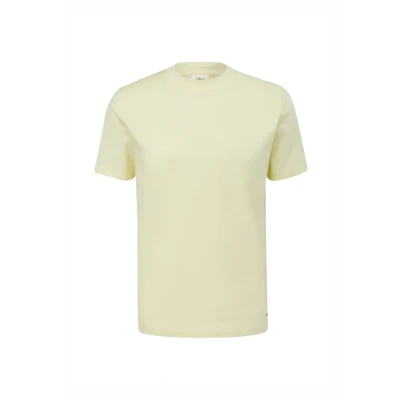 Abbildung von s.Oliver Black Label Tshirt basic, Herren, Größe: XL, Helles zitrone