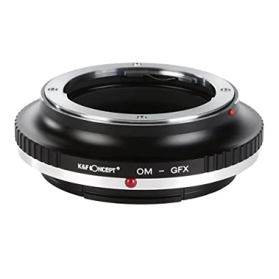 Abbildung von K&amp;F Concept® OM GFX Objektivadapter, Objektiv Adapterring für Olympus auf Fujifilm Fuji Kamera