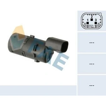Abbildung von FAE 66043 Parksensoren vorne VOLVO: V70 2, S60 I, V50, LAND ROVER: Range Rover Sport, Discovery 3, JAGUAR: S Type, X Type Kombi