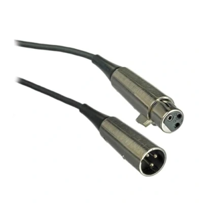 Abbildung von Shure C25E 25 feet triple flex Kabel, schwarz XLR Anschluss an Mikrofon Ende
