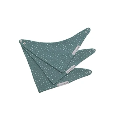 Abbildung von ULLENBOOM ® Dreieckstuch Baby 3er Set, Musselin Tuch in Salbeigrün (Made EU) Ideal als Halstuch und Lätzchen, 100% OEKO TEX Baumwolle schadstoffgeprüft, Für Jungen Mädchen